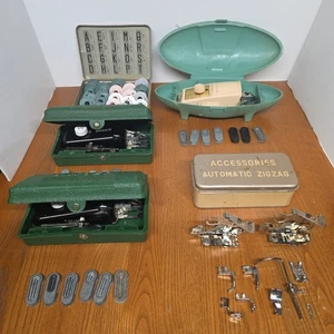 Vintage Singer Buttonholer 160506 2482607 Zizzagger 2593519 Stitch Lot - Bild 1 von 9