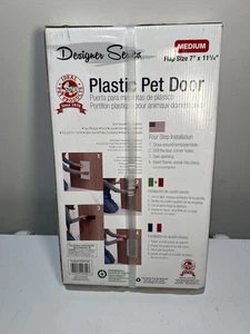 Ideal Designer Series Plastic Pet Door MD 7" x 11.25" Flap Heavy Duty Dog Cat - Picture 1 of 4