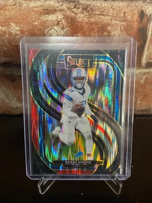 2024 Panini Select Kerby Joseph Red and Blue Shock Prizm #177 - Image 1 of 2