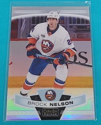 2019  O-Pee-Chee Platinum Rainbow #61 Brock Nelson NY Islanders Hockey Card N4 - Image 1 of 2