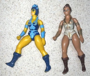 Masters Of The Universe Figure Lot Evil-Lyn And Teela Vintage - Picture 1 of 2