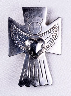 Colgante de Colección Carolyn Pollack CJ Plata Esterlina 0.925 Ángel de la Guarda Corazón Foto 1 de 4