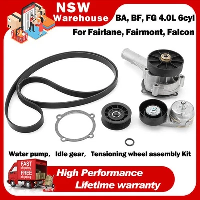 Water Pump，Thermostat，Belt for Ford Falcon Fairmont Fairlane BA BF FG 2003-2014 - image 1 of 4