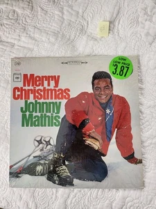 Johnny Mathis LP, Merry Christmas,Stereo CS 8021 2eye Record - Picture 1 of 4