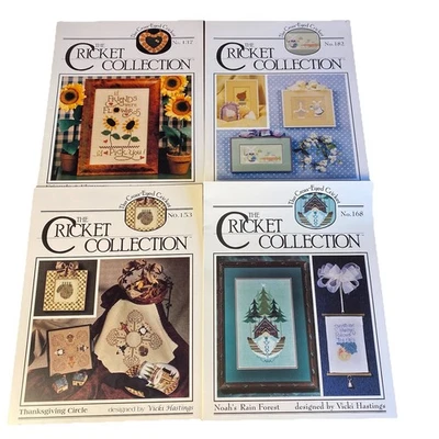 The Cricket Collection Cross Stitch Patterns Lot Of FOUR Vintage Patterns - Image 1 of 4