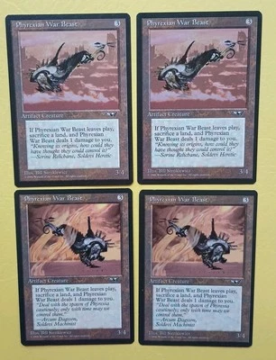 Magic the Gathering MTG Alliances PHYREXIAN WAR BEAST  X 4 LP/EX  C 1996 NICE! - Image 1 of 4