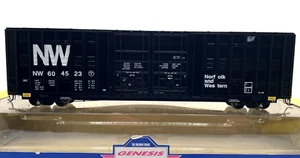 HO ATHEARN GENESIS G4003 60' HI CUBE BOX CAR NORFOLK WESTERN NW 604523 - Picture 1 of 2