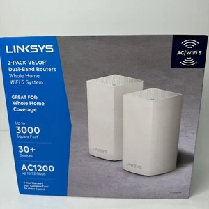Linksys Velop 2-Pack Dual Band Routers Whole Home WiFi System - Picture 1 of 12
