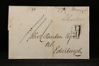 Scotland: London 1828 Stampless Cover To Edinburgh, Boxed 1/2 (Mail Tax)