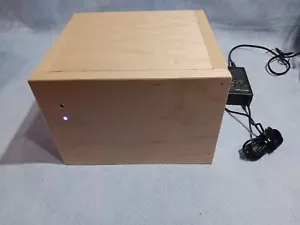 HP APXD1-DM Mini-ITX Pegatron Computer MD E300 CPU 8GB in wood box with WiFi - Picture 1 of 5