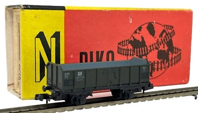 VINTAGE PIKO N GAUGE 5/4125/015 DR GREEN OPEN WAGON 25 12 19 MODEL BOXED - Image 1 of 4