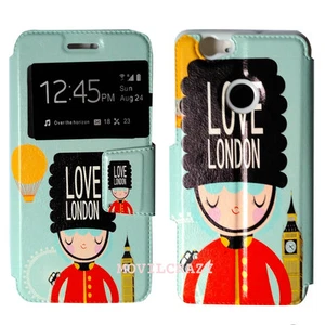 FUNDA LIBRO VENTANA DIBUJO CASE CUSTODIA PARA HUAWEI NOVA (5") LOVE LONDON - Imagen 1 de 1