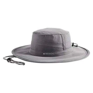 Cappello Mission Cooling Boonie taglia unica grigio UPF 50 traforato traspirante nuovo con etichette - Foto 1 di 10