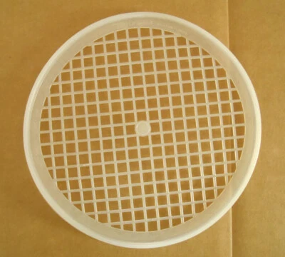 Tupperware #516 White Sheer 9" Colander Strainer Grid Vintage P6 - Image 1 of 3