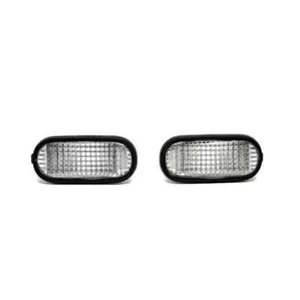Para 92-95 Honda Civic EG EJ borde transparente negro guardabarros marcadores laterales intermitentes Si Vtech - Imagen 1 de 2