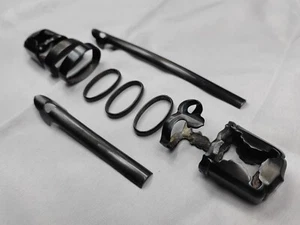 10 piezas de latón negro Tachi accesorio para espada samurai japonesa - Imagen 1 de 13