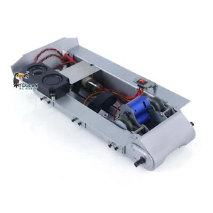 Metal Chassis w/ Smoke Unit Gearbox Motor for Henglong 1/16 Sherman Tank 3898 - Picture 1 of 13