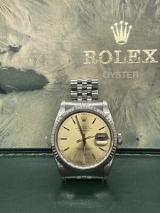 Rolex Datejust 16234 / 36mm / Champagne Dial / 18K Bezel/ Excellent Cond. w/ Box - Picture 1 of 7