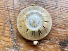 Vintage Endura Swiss Made Ladies Gold Tone Manual Wind Pendant Necklace Watch