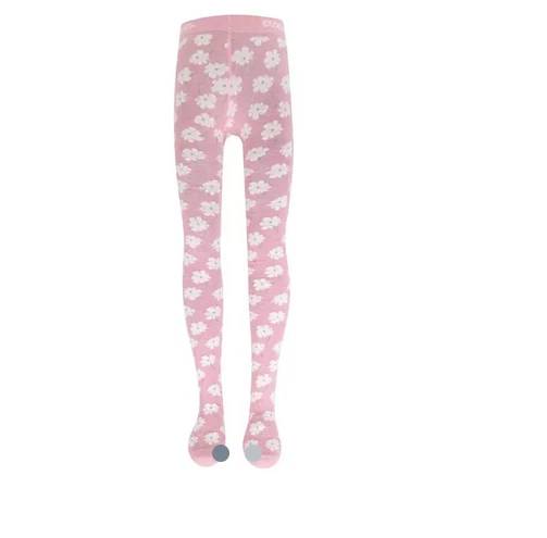 901172 Ewers Strumpfhose Blumen altrosa rose ecru NEU Gr. 110/116 - Bild 1 von 1