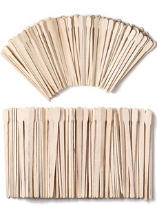 800Pcs Wooden Wax Sticks - Wax Spatulas - Eyebrow, Lip, Nose Small Waxing Appli - Picture 1 of 12