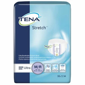 TENA ProSkin Stretch Ultra Incontinence Brief M Breathable 67802 36 Ct - Picture 1 of 4