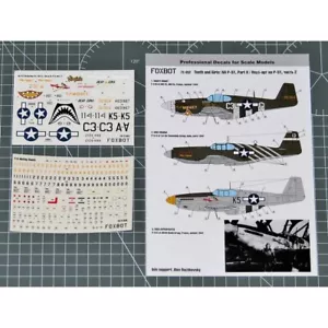 Foxbot 72-052 Maßstab 1:72 Aufkleber U.S.A.F. North American P-51 Mustang (Teil 2) - Bild 1 von 24