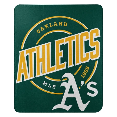 Oakland Athletics Fleece Throw Campaign Official MLB 50x60 Cover