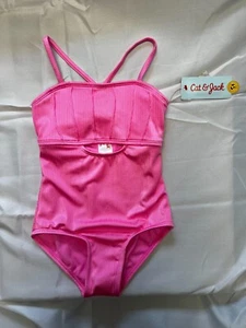 Girls' 'Mermaid Dazzle' Solid One Piece Swimsuit - Cat & Jack™ Pink - Picture 1 of 4
