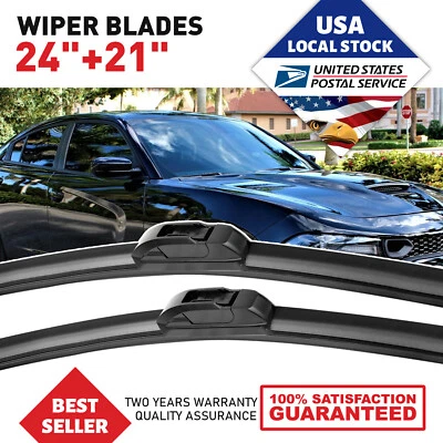 Windshield Wiper Blades 24"/21" DIRECT-CONNECT For Chevrolet Uplander 2005-2008 - Imagem 1 de 4