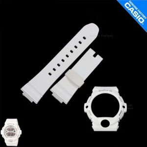 Original Uhrenarmband & Lünette Casio Baby-G BG-6903-7B glänzend weiß mit grauen Buchstaben - Bild 1 von 1