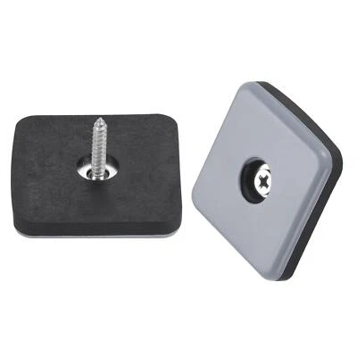 8Stk. 40x40x6,8mm Möbefüße Schieberegler Gleiter Einschraubstuhlbein Schutz PTFE - Bild 1 von 4