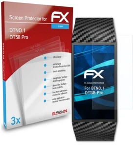 atFoliX 3x Screen Protection Film for DTNO.1 DT58 Pro Screen Protector clear - Zdjęcie 1 z 8