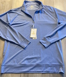 Hart Schaffner Marx Herren Langarm Luxus Performance 1/4 Reißverschluss Pullover S Neu mit Etikett - Bild 1 von 8