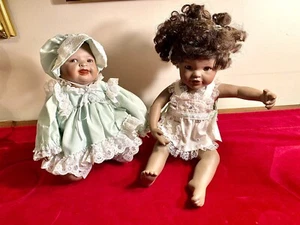 2 Yolanda Bello Porcelain Dolls Ashton Drake - Picture 1 of 10