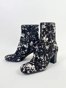 Dolce & Gabbana Vintage Cavallino Cowhide Gogo Zip Boots Women's Sz 6 in Box - Picture 1 of 10