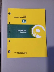JOHN DEERE 350 Spandiletame MANUALE OPERATIVO OMW38955 - Foto 1 di 4