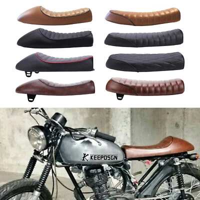 1x Asiento de corredor de café de PU asiento de conductor retro para Honda CB750 CB650 CB450 CB400 CB360 Foto 1 de 4