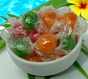 Verschiedene saure Kugeln eingewickelt harte Süßigkeiten - 2 Pfund  - Bild 1 von 8