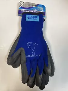 Green Jem Arctic Polar Medium Work Gloves Extra Grip Extreme Winter Warm Hands - Picture 1 of 3