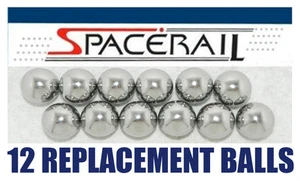 Twelve (12) SPACERAIL Chrome Steel Replacement Balls Made in USA - Picture 1 of 2