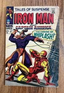 Vintage Tales of Suspense (1967) Iron Man Whiplash Marvel Comic Book #97 VG - Picture 1 of 12