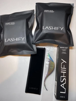 LASHIFY Birdie Wand Whisper Light Black Bond 2x Gossamer Lashes Sets B.10 + B.12 - Image 1 of 2