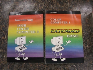 Tandy Color Computer 3 Extended Basic & Introducing Your Color Computer 3 Books - Picture 1 of 9