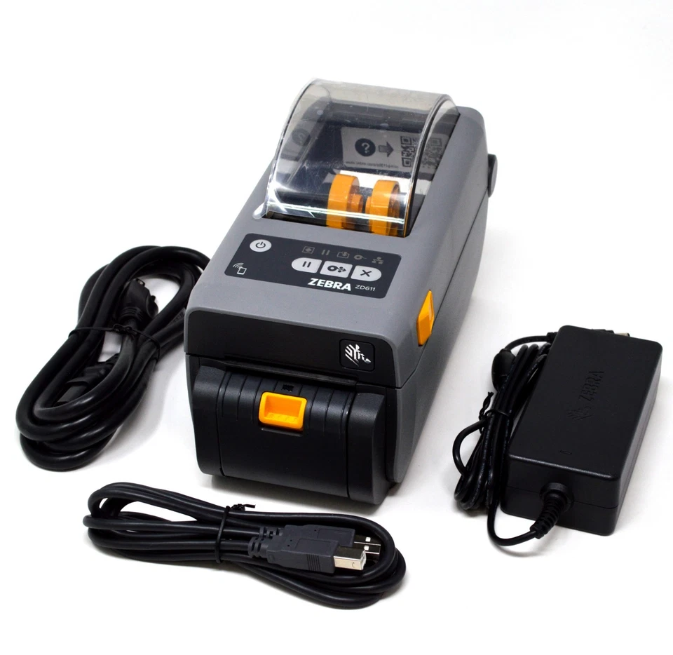 Zebra ZD611 Direct Thermal Barcode Label Receipt Printer USB Bluetooth - Image 1 of 4