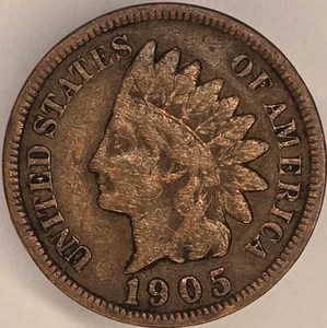 1905 F Indian Head Cent - Picture 1 of 2