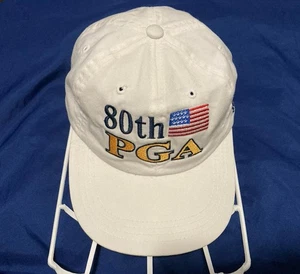 Vintage 1998 80th PGA Golf Championship Sahalee GC White Cotton Hat Baseball Cap - Picture 1 of 8