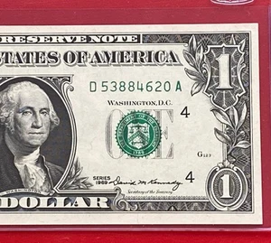 1969 $1 DOLLAR BILL ( CLEVELAND D ) UNCIRCULATED - Picture 1 of 3