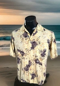 Ui Maikai Vintage Aloha Hawaiano Manga Corta ~ Piñas ~ Hecho en HI ~ S/M - Imagen 1 de 6