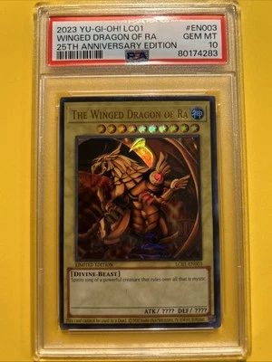 YuGiOh THE WINGED DRAGON OF RA #LC01-EN003🔥PSA 10🔥LIMITED ED-2023 ULTRA RARE - Image 1 of 4